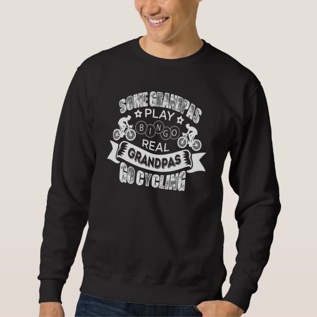 Sudadera Bike Love Real Grandpa Go Cycling Bicicleta Riding (Anverso)