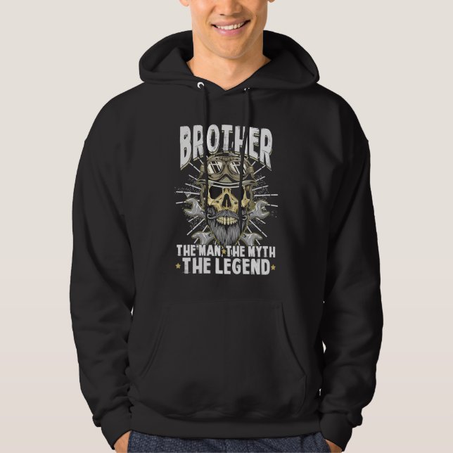 Sudadera Biker Brother The Man Myth Legend Motorcycle  Fath (Anverso)