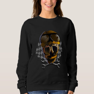 Sudadera Biker callejero oscuro con efectos demasiado rápid