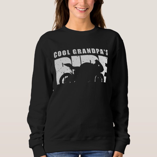 Sudadera Biker Cool Grandpas Ride Motorcycles (Anverso)