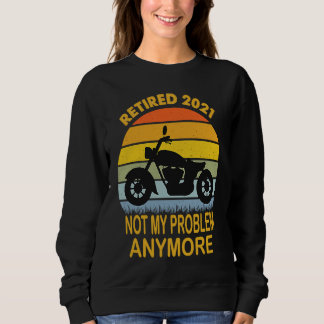 Sudadera Biker Motorcycle retired   Saying Retro Style