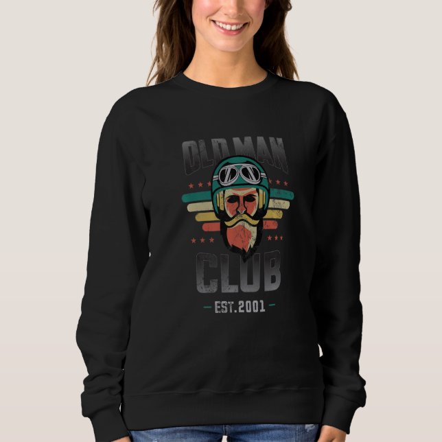 Sudadera Biker or Motorcycle  or Old Man Club Est 2001 (Anverso)