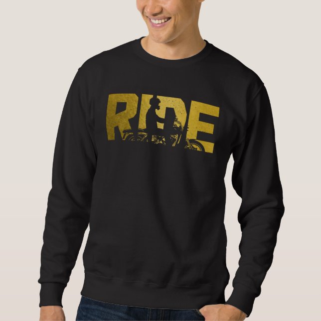 Sudadera Biker RIDE Motorcycle (Anverso)