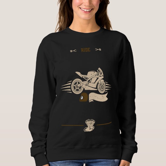 Sudadera Biker Ride  Motorcycle Sayings (Anverso)