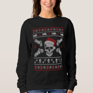 Sudadera Biker Skull Funny Chirstmas Motorcicleta