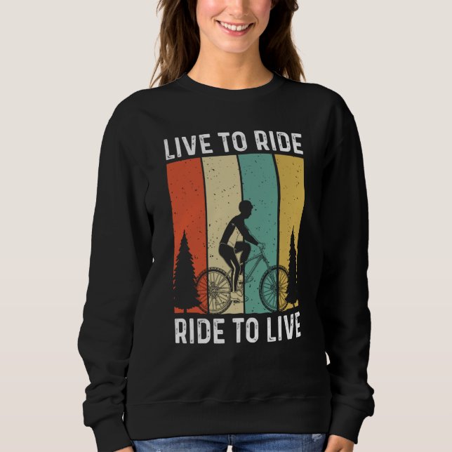 Sudadera Biking and Cycling  100 (Anverso)