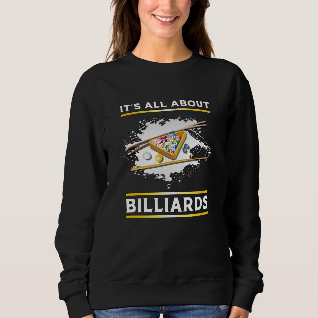 Sudadera Billar Billiard Pool Billiards Snooker 8 Ball Dive (Anverso)