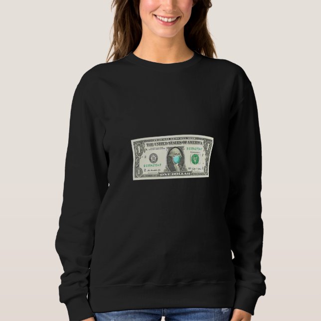 Sudadera Billete De Dólar Con Máscara (Anverso)