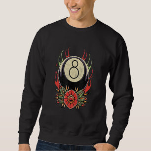 Sudadera Billetes Florales Para Hombres Mujeres Billiard Po