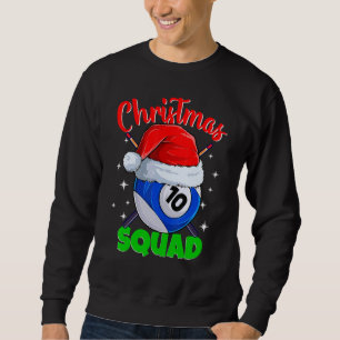 Sudadera Billiard 10 Bolas Navidad Equipo Bolas de Billar B