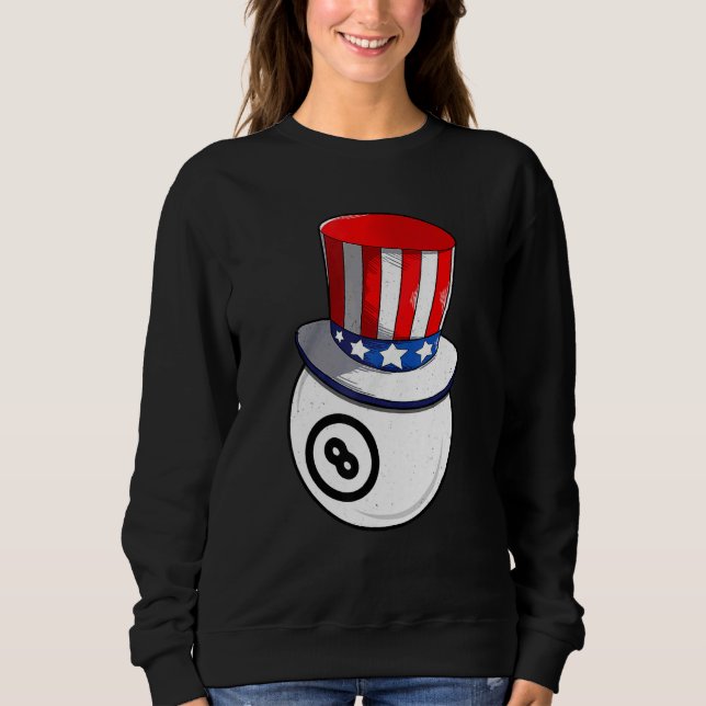 Sudadera Billiard Con Gorra De Bandera Estadounidense Patri (Anverso)