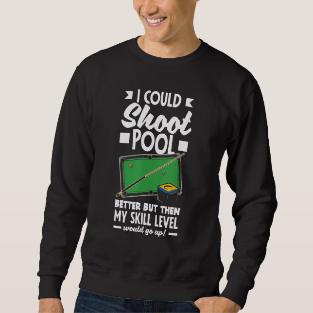 Sudadera Billiard Player Pool Snooker (Anverso)
