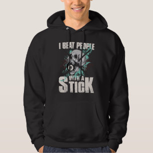 Sudadera Billiards I Bebe a la gente con un Stick Eightball
