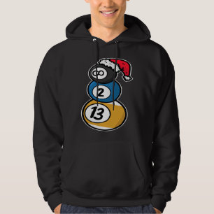 Sudadera Billiards Navidad Muñeco de Nieve con Bolas de Mes
