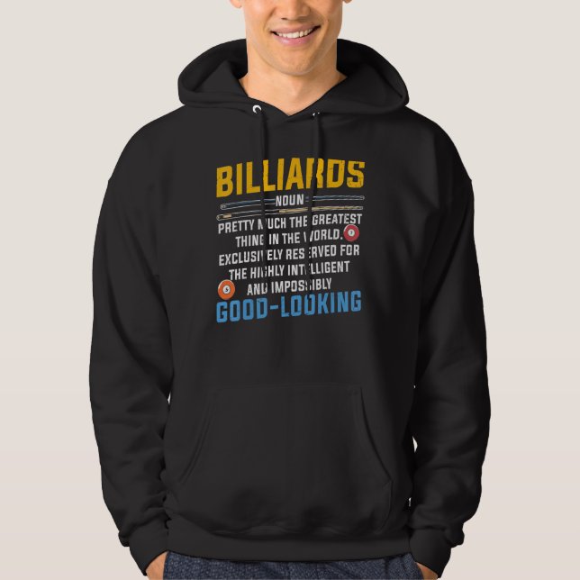 Sudadera Billiards Snooker Player Team Billiards Fact (Anverso)