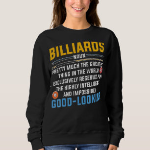 Sudadera Billiards Snooker Player Team Billiards Fact