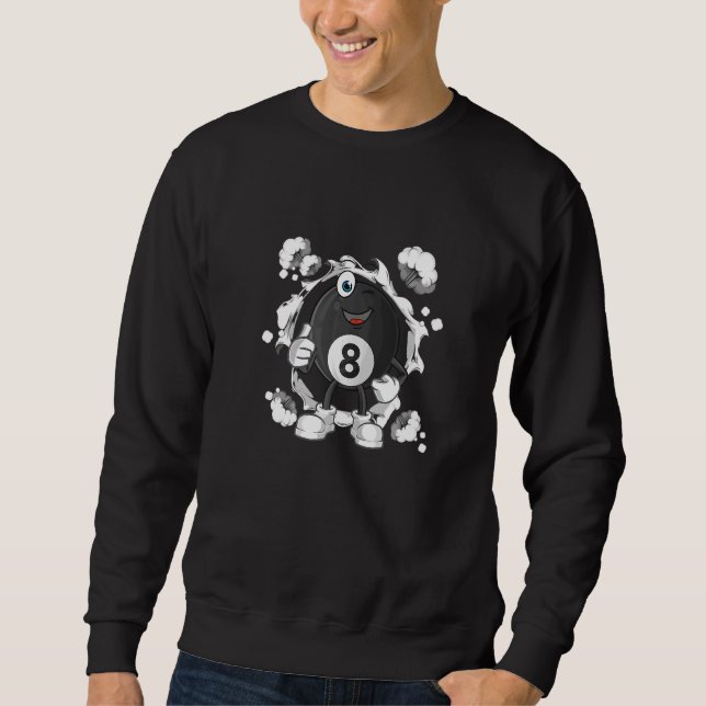 Sudadera Billiards Snooker Pool Billiard 8 Ball Player Cup (Anverso)
