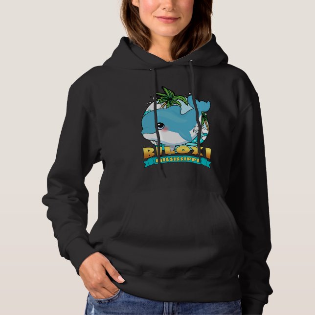 Sudadera BILOXI MISSISSIPPI Cute Baby Dolphin Beach Souveni (Anverso)