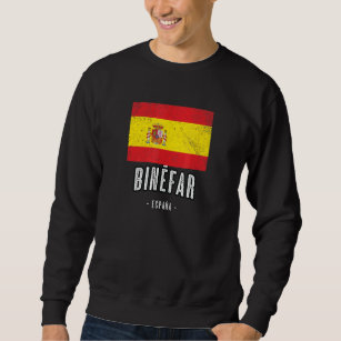 Sudadera Binfar España Es Ciudad Bandera - Bandera Ropa -