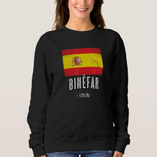 Sudadera Binfar España Es Ciudad Bandera - Bandera Ropa -