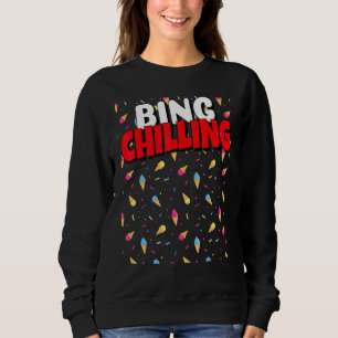 Sudadera Bing Chilling Ice Cream Dank Meme Viral Cita Tren