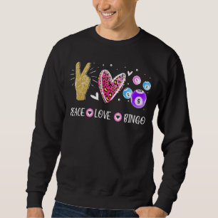 Sudadera Bingo de juego de amor por la paz