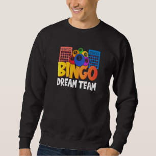Sudadera Bingo Dream Team Mujeres Lucky Game Lottery Men Wo