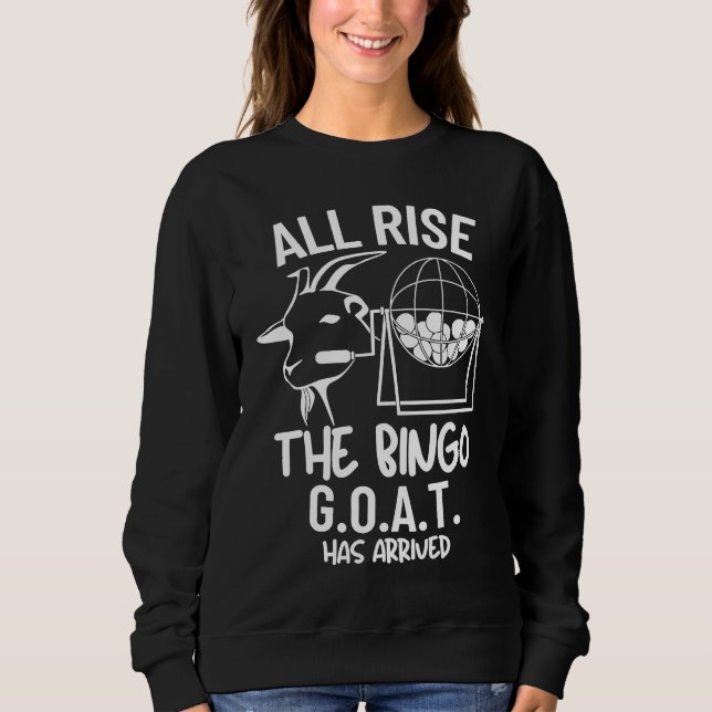 Sudadera Bingo G O A T All Rise Champ Gambling Casino Bingo (Anverso)
