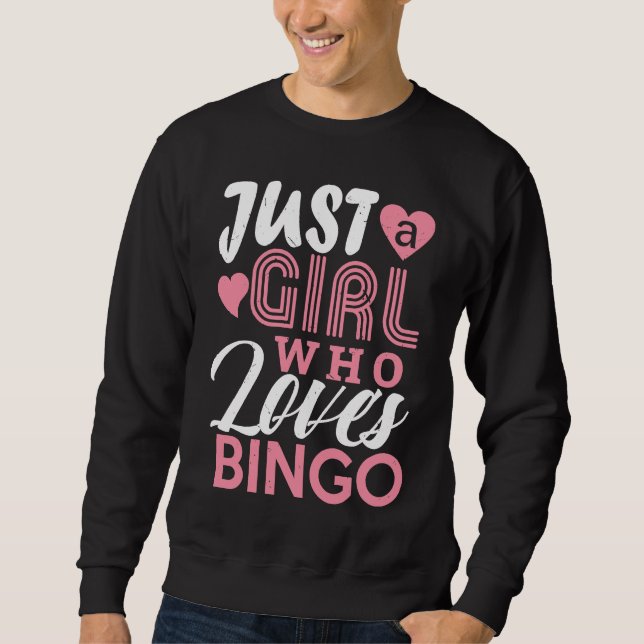 Sudadera Bingo Girls  Bingo Game Player  Women Kids (Anverso)