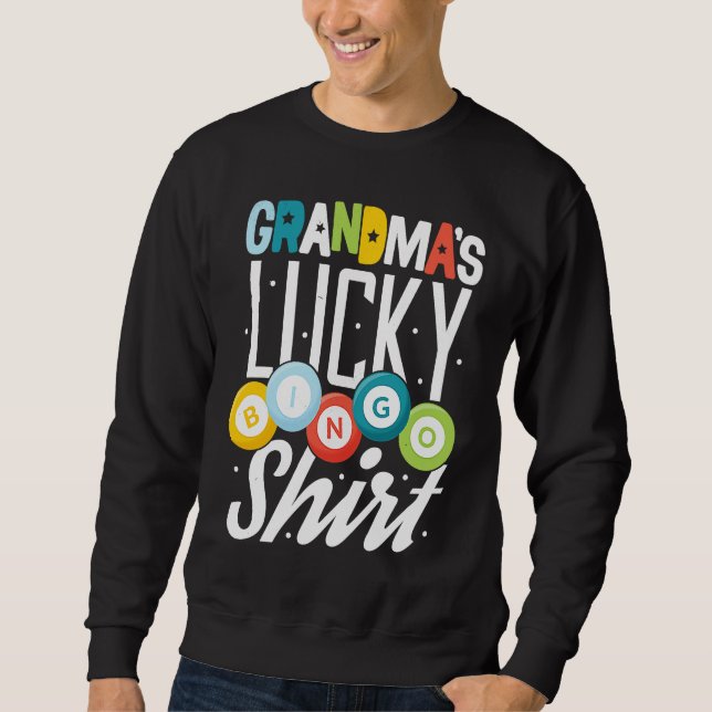 Sudadera Bingo Grandma  Bingo Player Nana Mimi Lucky Hobby (Anverso)
