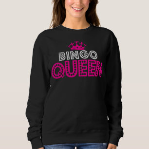 Sudadera Bingo Lover Reina regalo de la Corona Rosa
