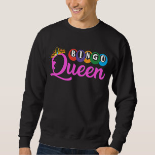 Sudadera Bingo Queen Come La Llamadora Háganme Holler Bingo