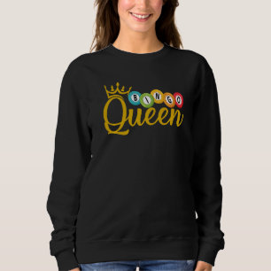 Sudadera Bingo Queen Lucky Jugadoras Lottery Women Chicas