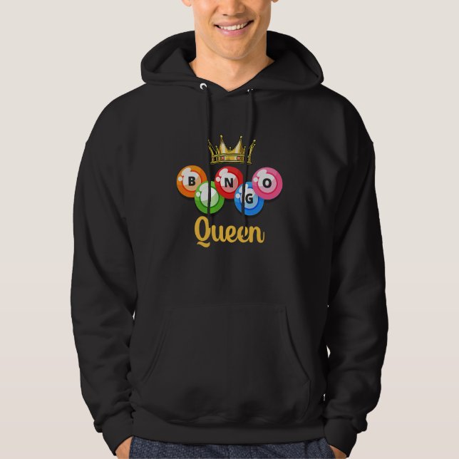 Sudadera Bingo Queen Womens  Bingo Player (Anverso)