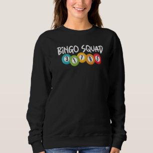 Sudadera Bingo Squad Team Jugador de Bingo Afortunado Hombr