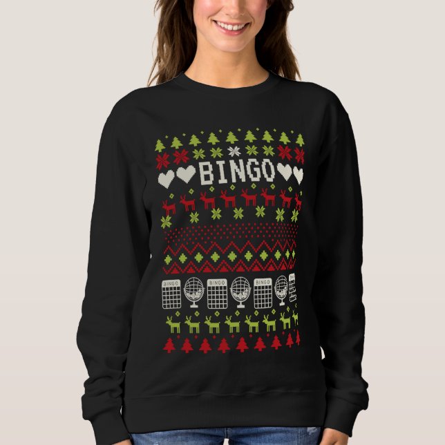 Sudadera Bingo Xmas Ugly Christmas Bingo  1 (Anverso)