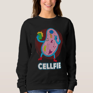 Sudadera Biólogo de bacterias selfie celular Cellfie