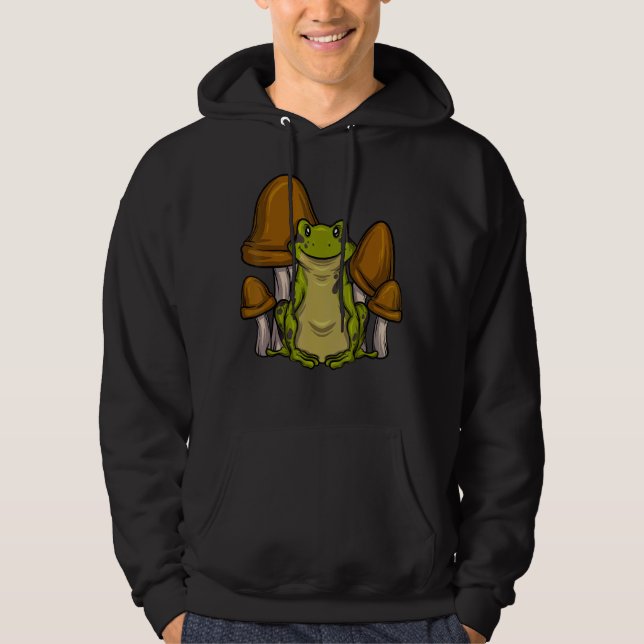 Sudadera Biology Mycology Frog Catcher Mushroom Collector F (Anverso)