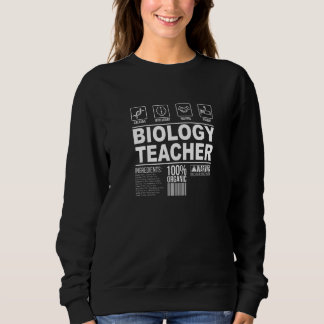 Sudadera Biology Teacher Ingredients Biology Teaching