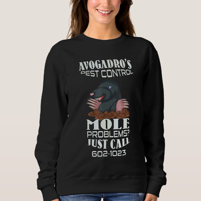 Sudadera Bioquímico Mole Day Química orgánica Moles Biolog (Anverso)