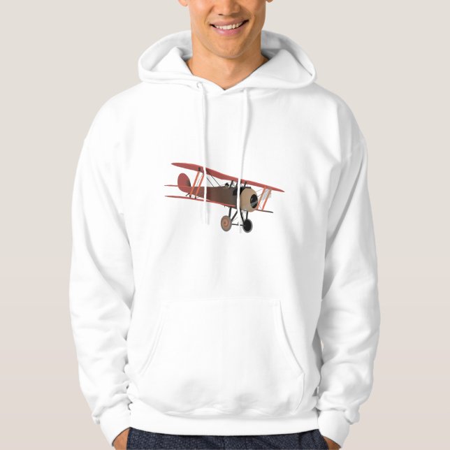 Sudadera Biplano de la Guerra Mundial Roja (Anverso)