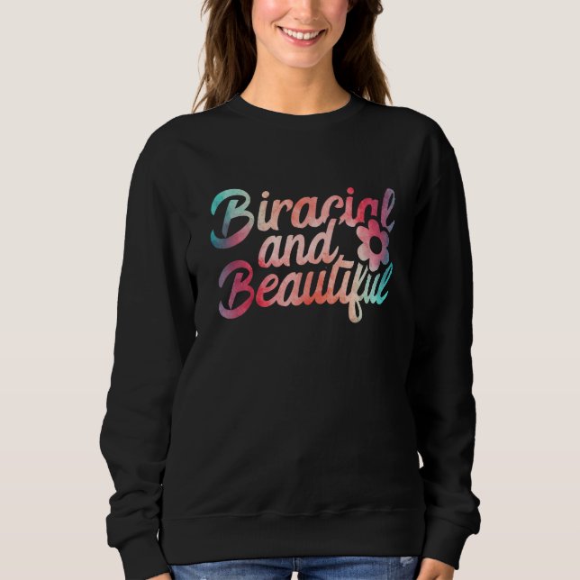 Sudadera Biracial And Beautiful Feminist Multircial 1 (Anverso)