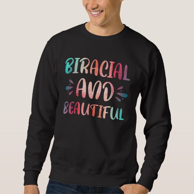 Sudadera Biracial And Beautiful Feminist Multircial 1 (Anverso)