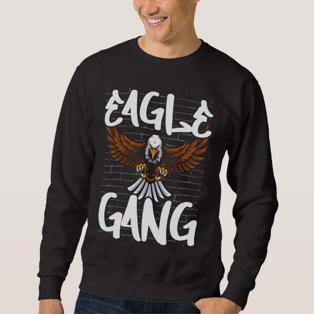 Sudadera Bird  Flying Animal Ornithology Eagle Gang (Anverso)