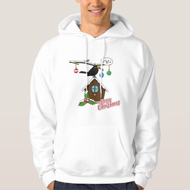 Sudadera Bird House Merry Christmas (Anverso)