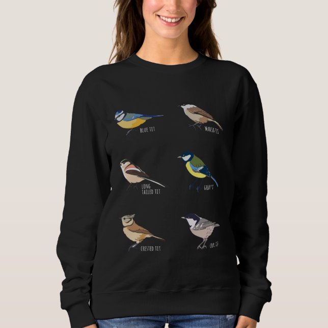 Sudadera Bird watching Blue tit Great tit & more (Anverso)