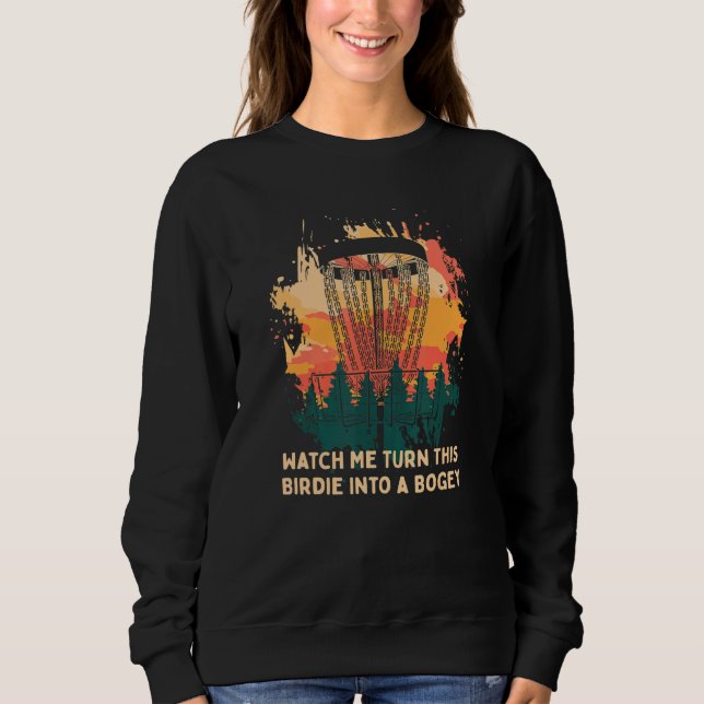 Sudadera Birdie In A Bogey Disk Golf Golfer Humor (Anverso)