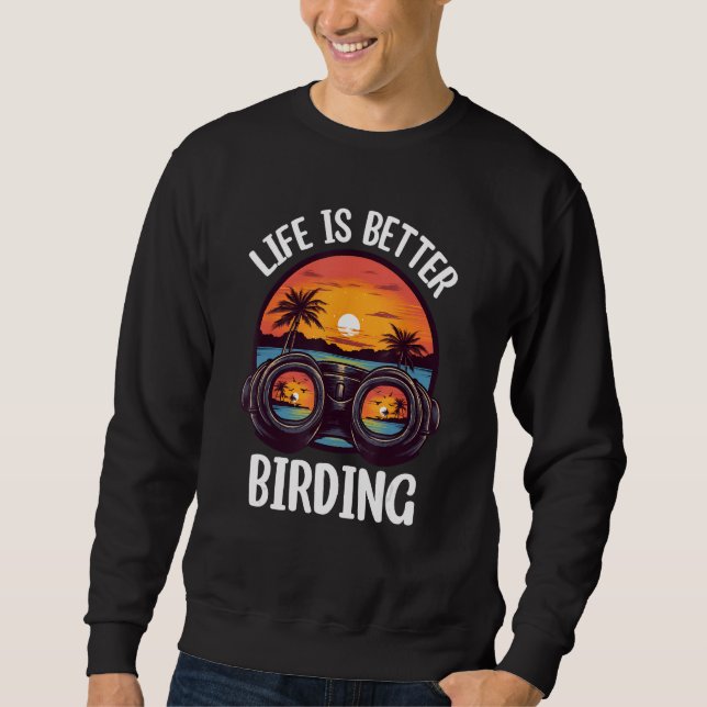 Sudadera Birding Bird  Birdwatching Birder (Anverso)