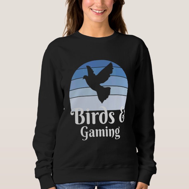 Sudadera Birds And Video Games Gamer (Anverso)