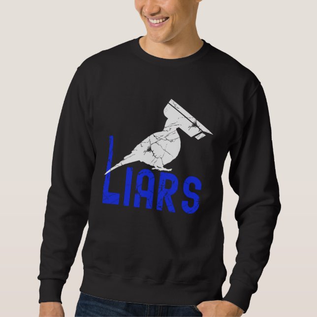 Sudadera Birds Spies Pigeons Arent Real Pigeons Are Liars (Anverso)